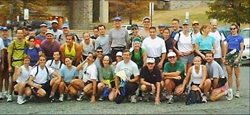 Group shot at the start of the 2001 Potomac Heritage