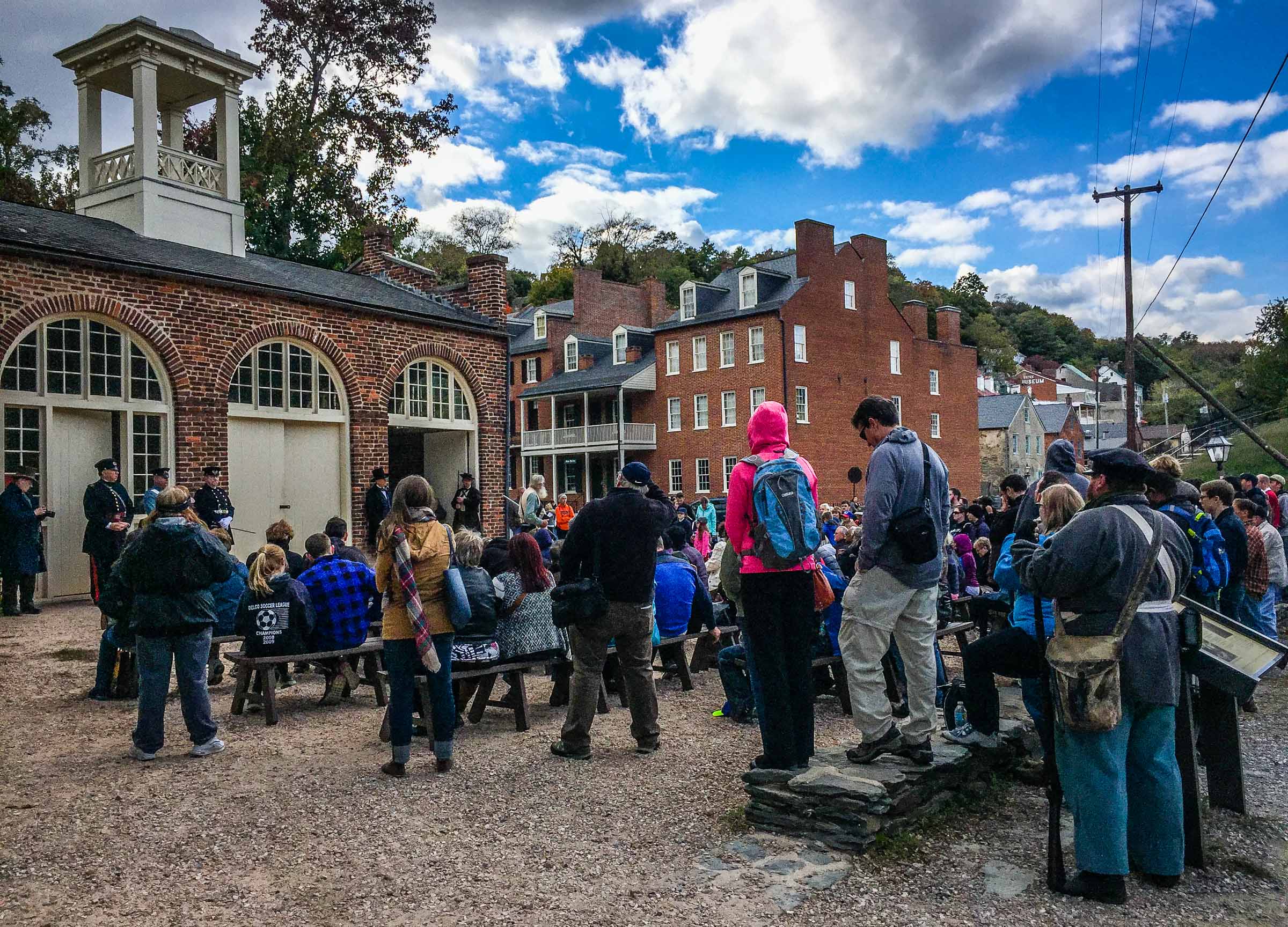 Tourists in Harpers Ferry