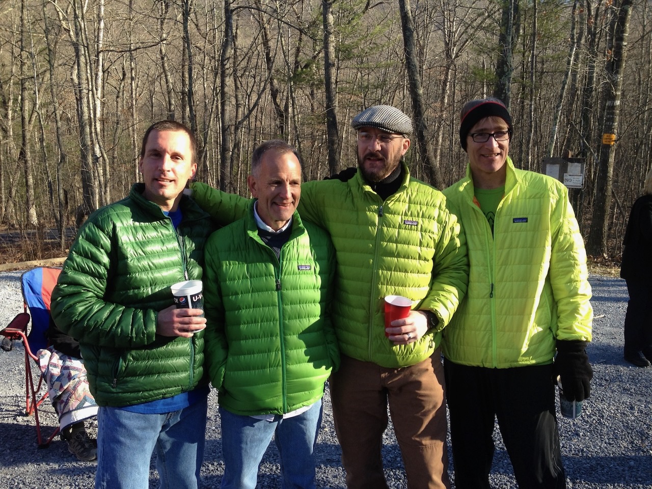Alan with team green — Sean Andrish, Alan, Mike Bur, Doug Sullivan