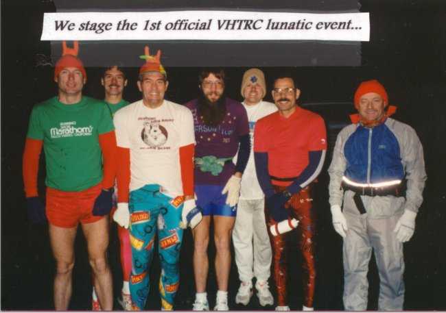 Group at the start of the 1992 le Grande Dierriere, the first VHTRC official event