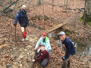 Dan, Suzi, Ryan, and Gary with new bridge