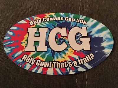 Holy Cowan's Gap finisher's sticker