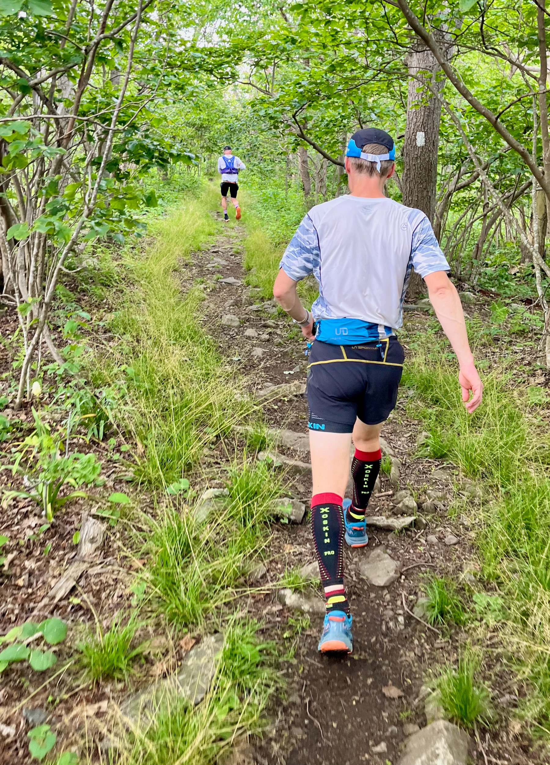 Keith VanGraafeiland leading John Kelly through northern Shenandoah National Park