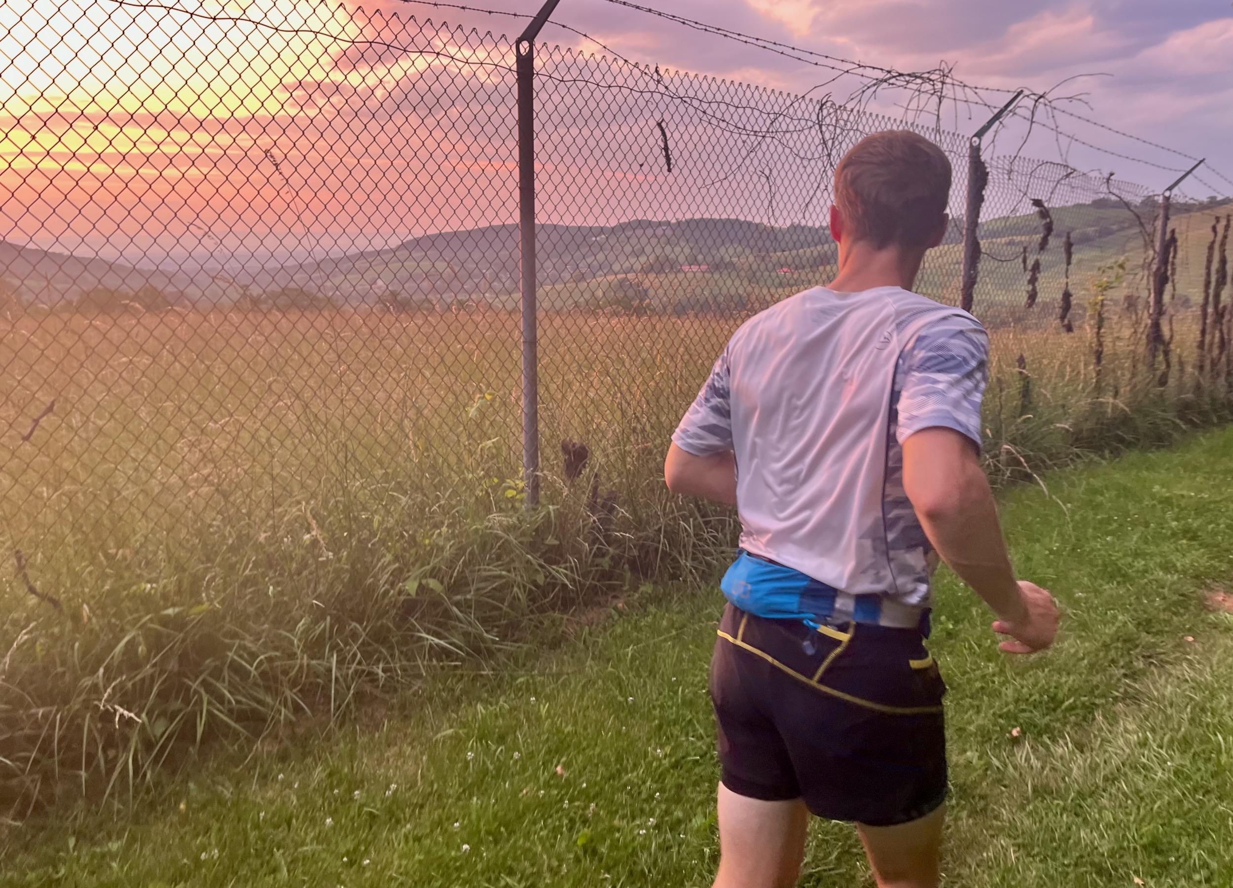 John reflecting on the day as he approaches US 522 outside of Front Royal