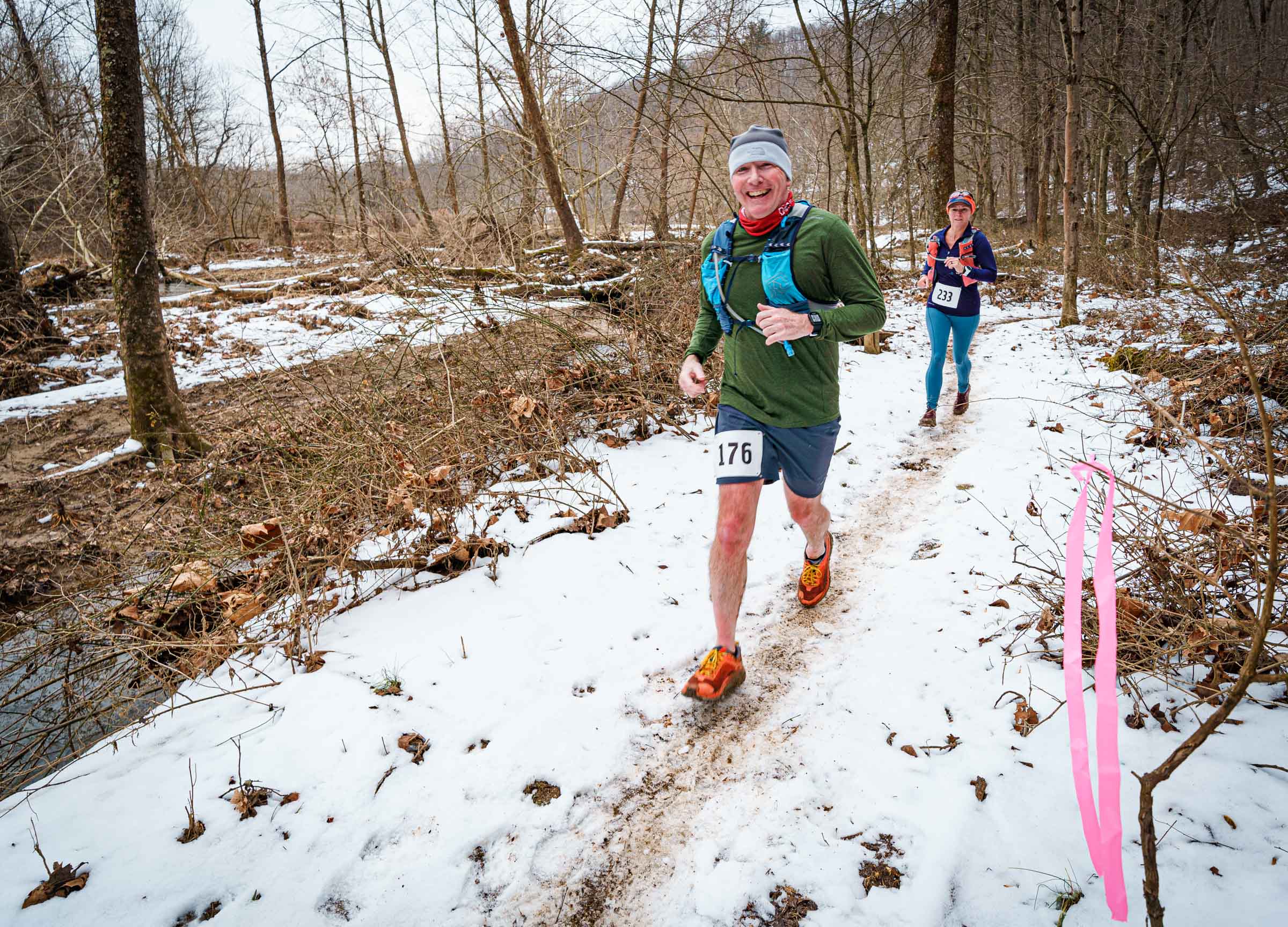 It's Maryland in February.  Snowy trails are a distinct possibility.