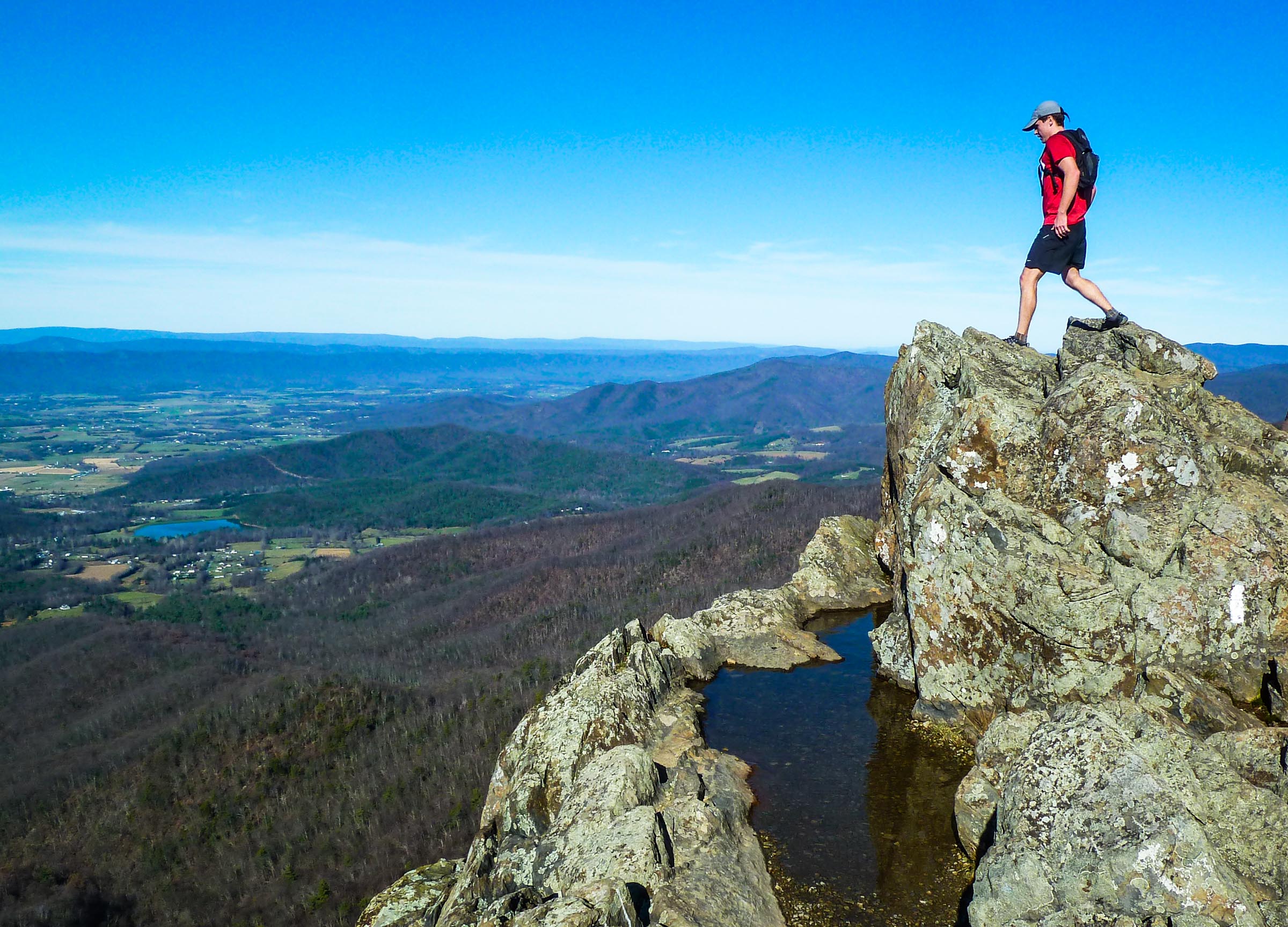 On top of the world on Little Stony Man during the 2011 Vicki's Death March